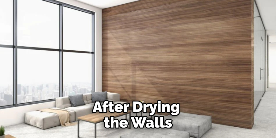 After Drying the Walls