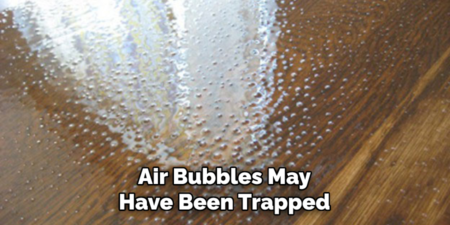 Air Bubbles May Have Been Trapped