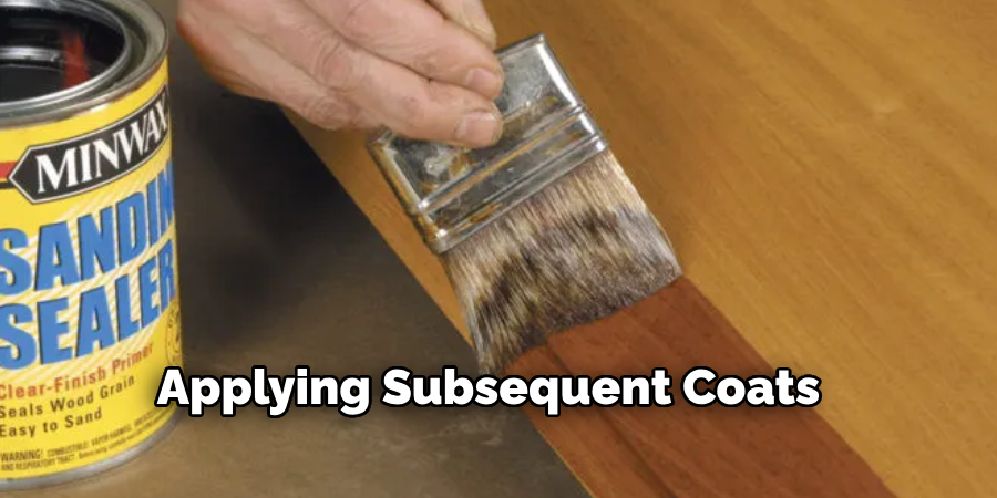 Applying Subsequent Coats