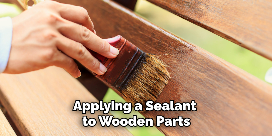 Applying a Sealant to Wooden Parts