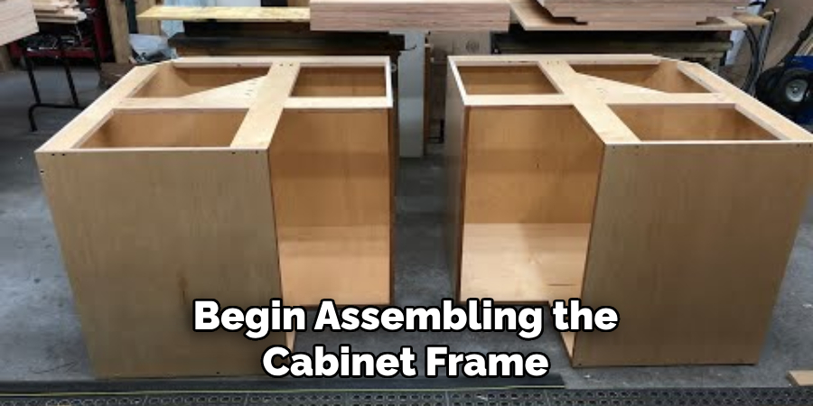 Begin Assembling the Cabinet Frame