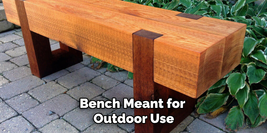 Bench Meant for Outdoor Use