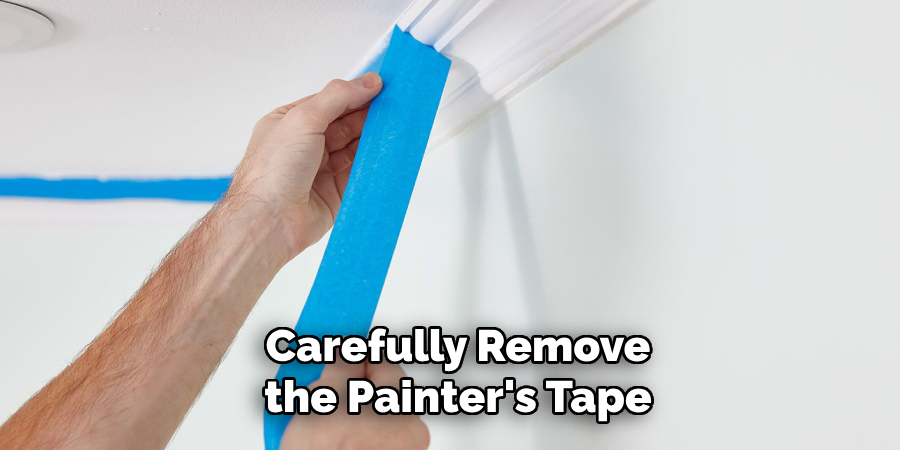 Carefully Remove the Painter's Tape