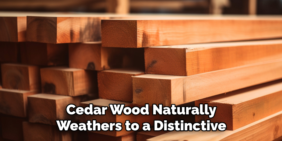 Cedar Wood Naturally Weathers to a Distinctive