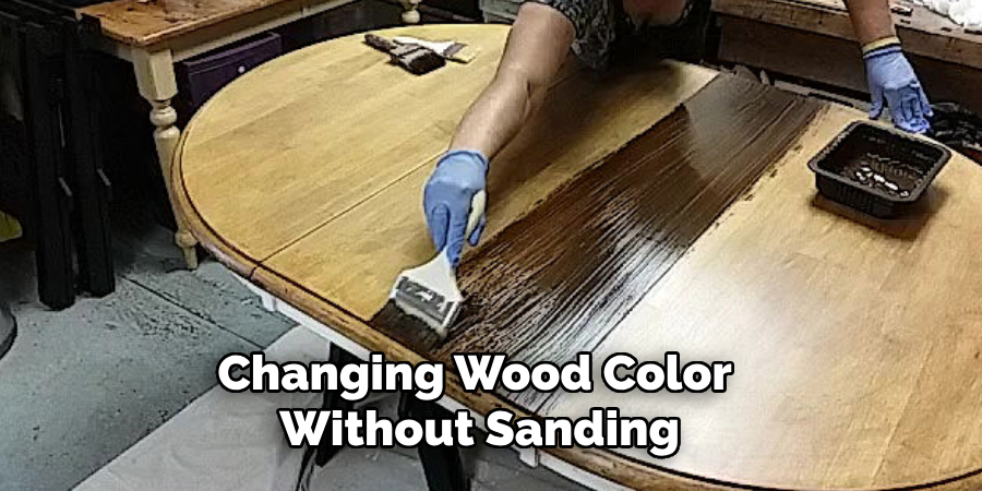 Changing Wood Color Without Sanding