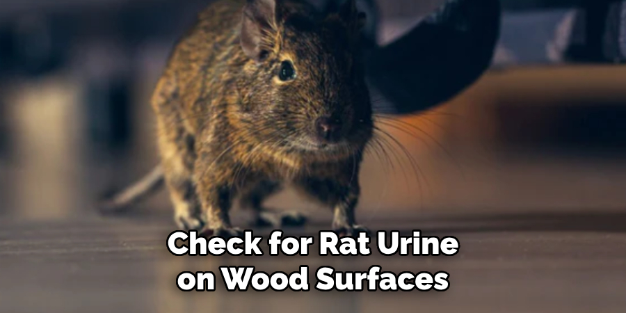 Check for Rat Urine on Wood Surfaces