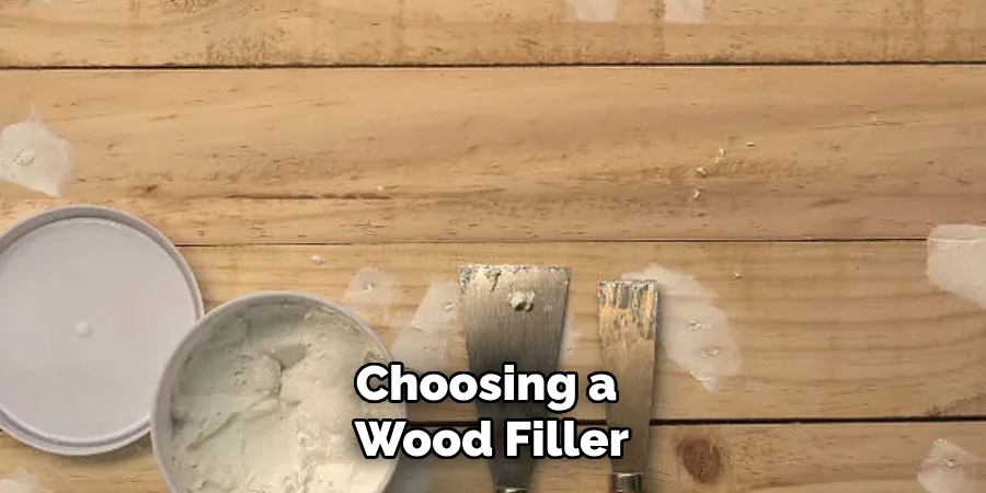 Choosing a Wood Filler