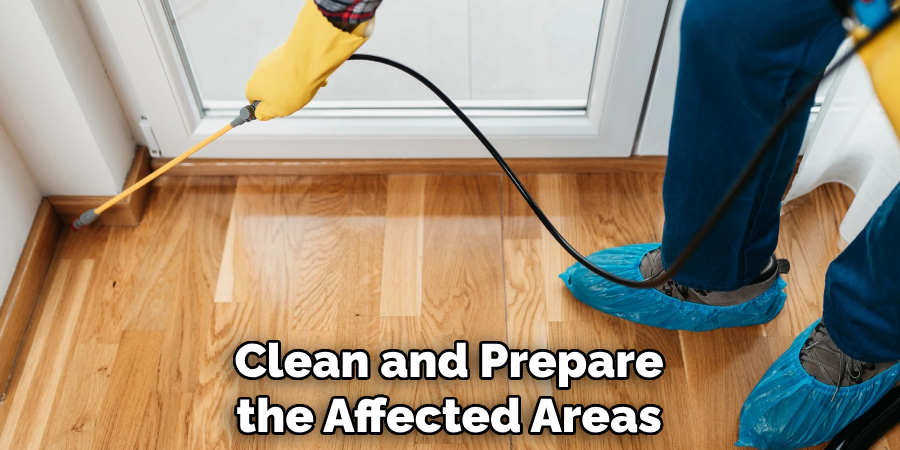 Clean and Prepare the Affected Areas