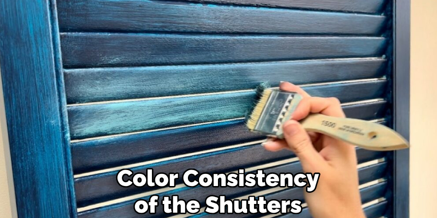 Color Consistency of the Shutters