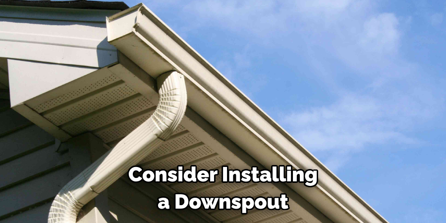 Consider Installing a Downspout