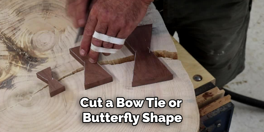 Cut a Bow Tie or Butterfly Shape