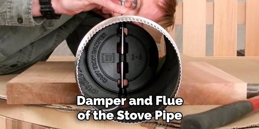 Damper and Flue of the Stove Pipe