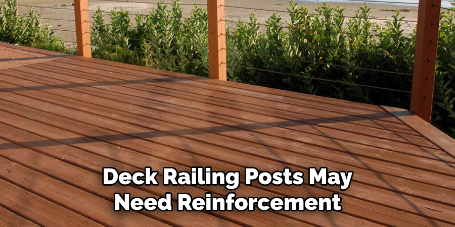 Deck Railing Posts May Need Reinforcement