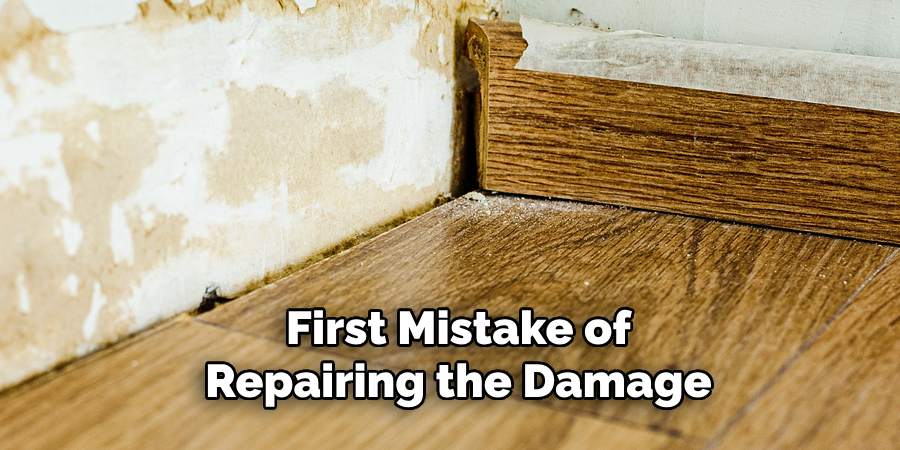 First Mistake of Repairing the Damage