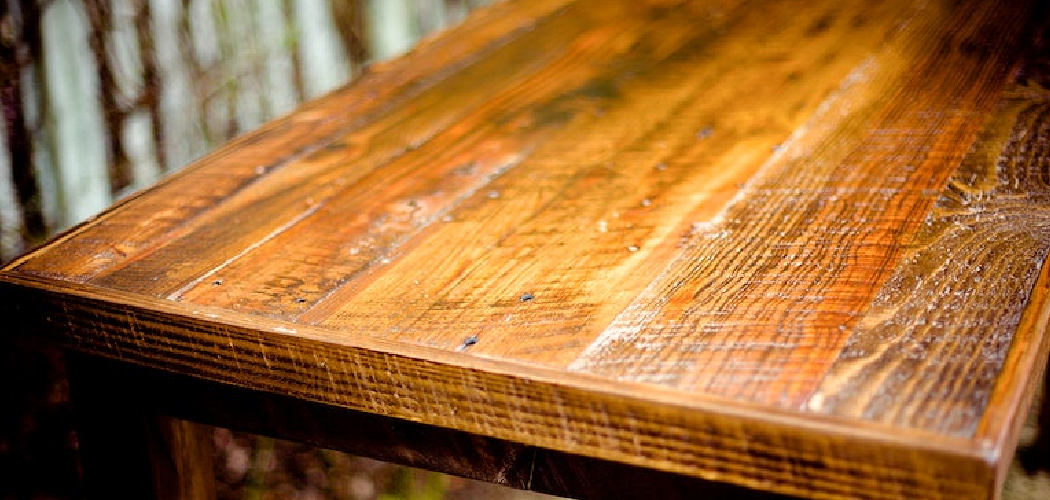 How to Clean Sticky Wood Table