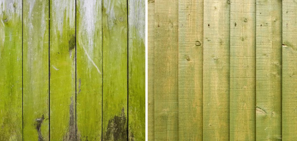 How to Get Green Off Pressure Treated Wood