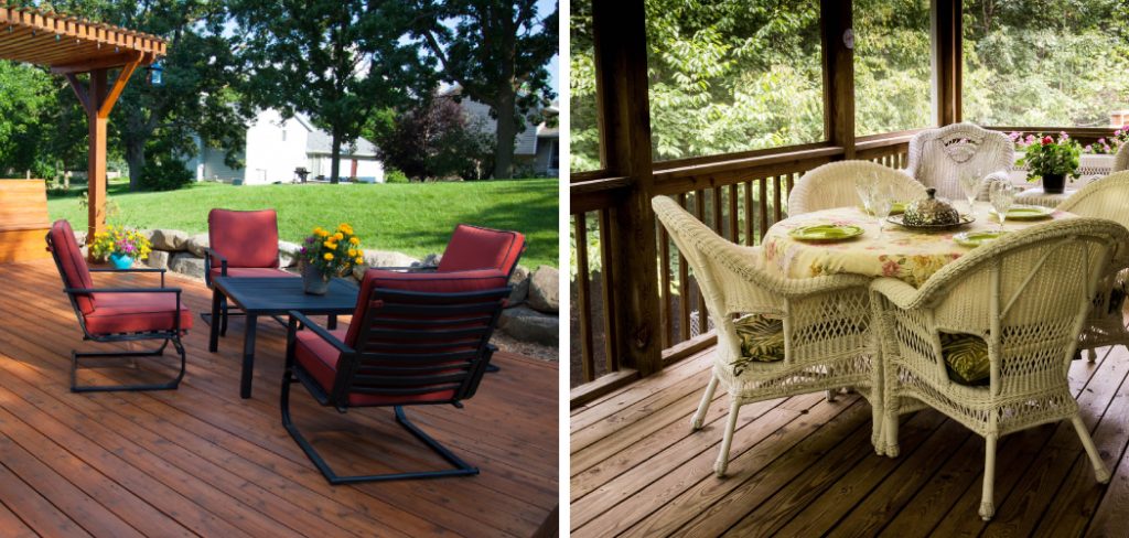 How to Keep Deck Furniture From Scratching Deck