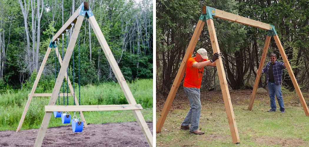 How to Make a Wooden Swing Set Frame