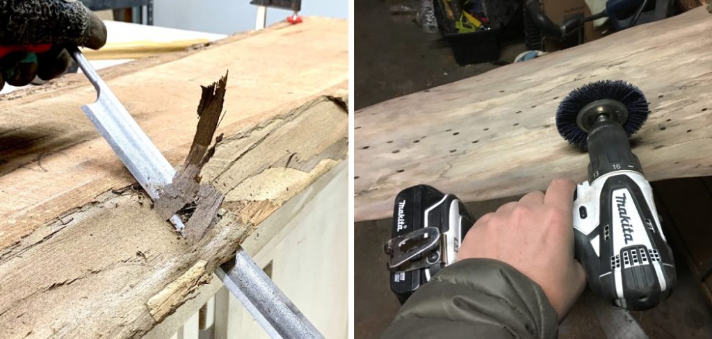 How to Remove Bark from Live Edge