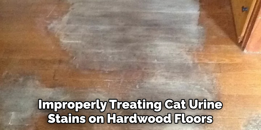 Improperly Treating Cat Urine Stains on Hardwood Floors