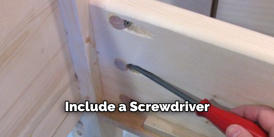 Include a Screwdriver