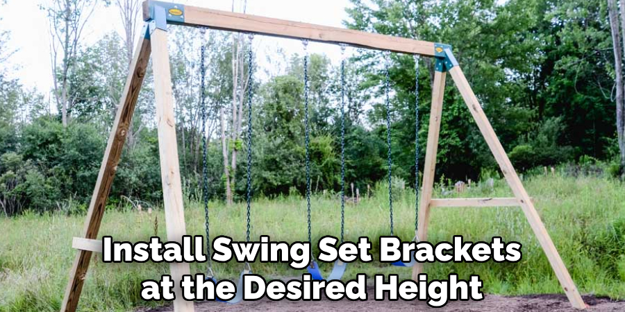 Install Swing Set Brackets at the Desired Height