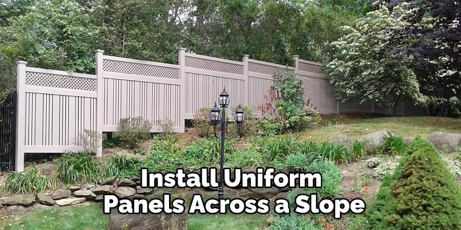 Install Uniform Panels Across a Slope