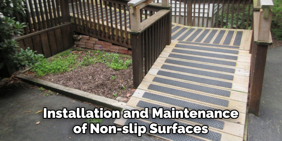 Installation and Maintenance of Non-slip Surfaces