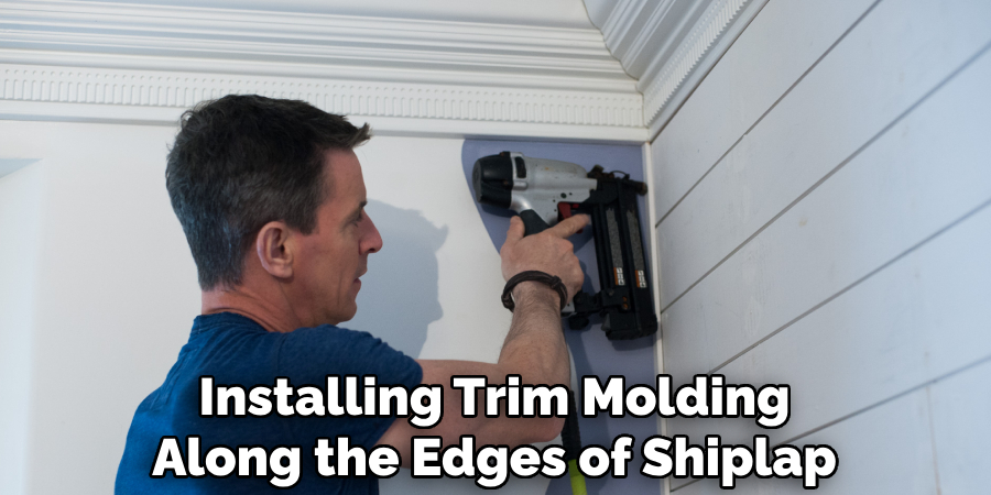 Installing Trim Molding Along the Edges of Shiplap