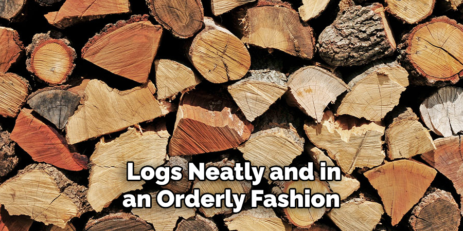 Logs Neatly and in an Orderly Fashion