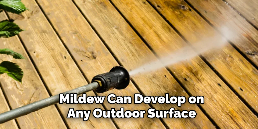 Mildew Can Develop on Any Outdoor Surface