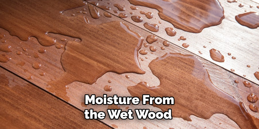 Moisture From the Wet Wood 