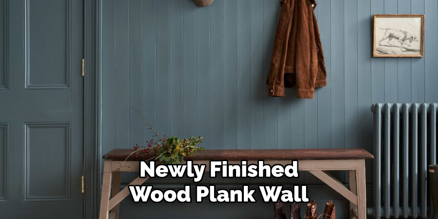 Newly Finished Wood Plank Wall