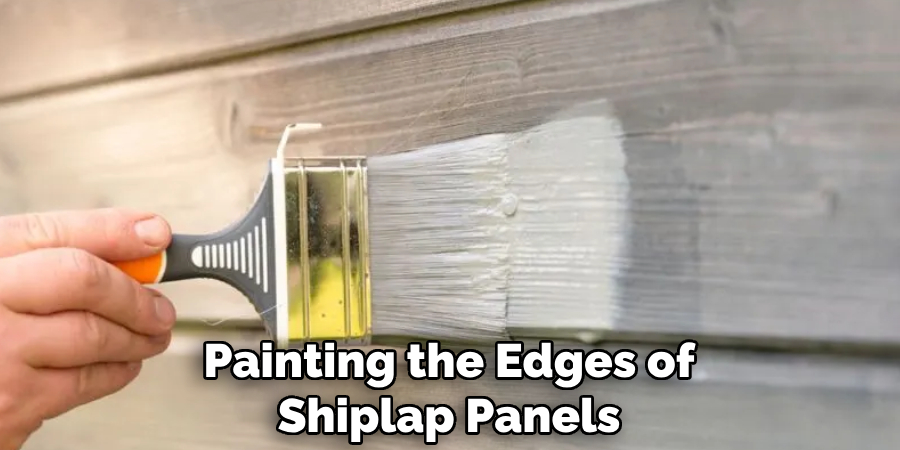 Painting the Edges of Shiplap Panels