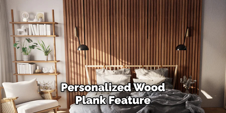 Personalized Wood Plank Feature