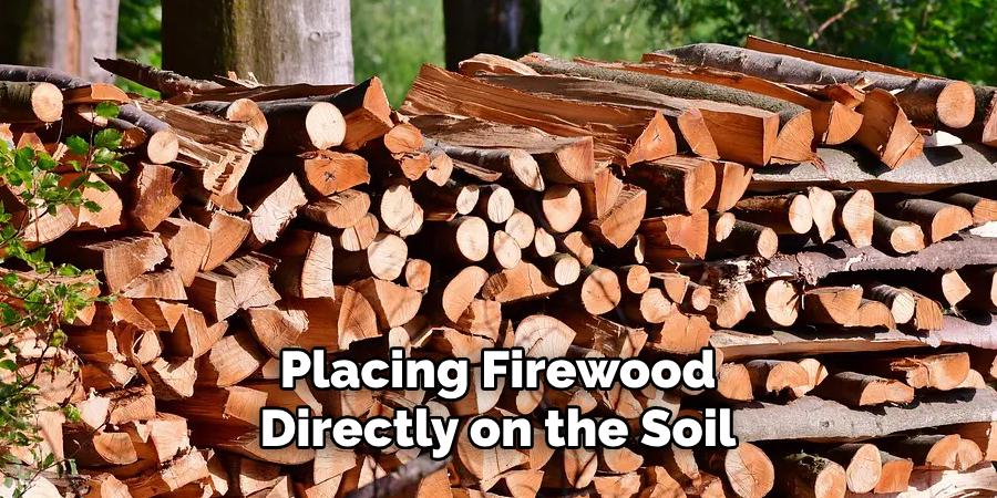 Placing Firewood Directly on the Soil