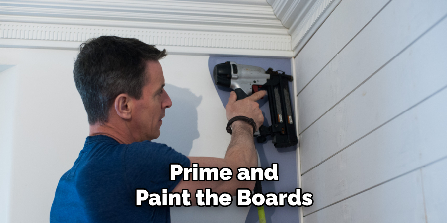 Prime and Paint the Boards