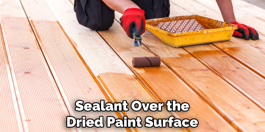 Sealant Over the Dried Paint Surface