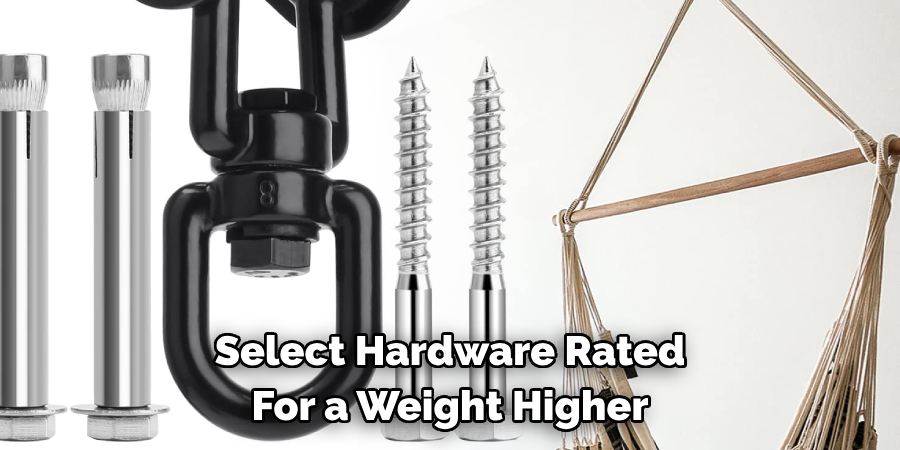 Select Hardware Rated For a Weight Higher