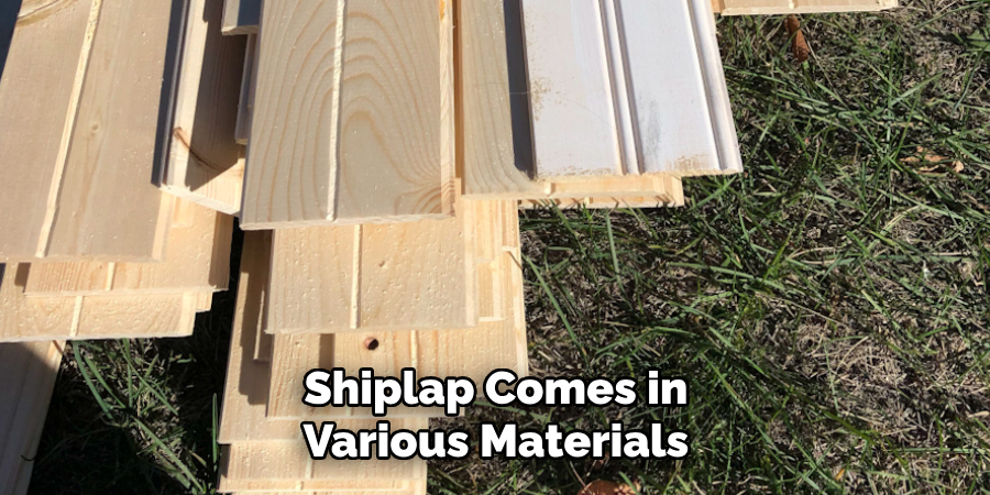 Shiplap Comes in Various Materials