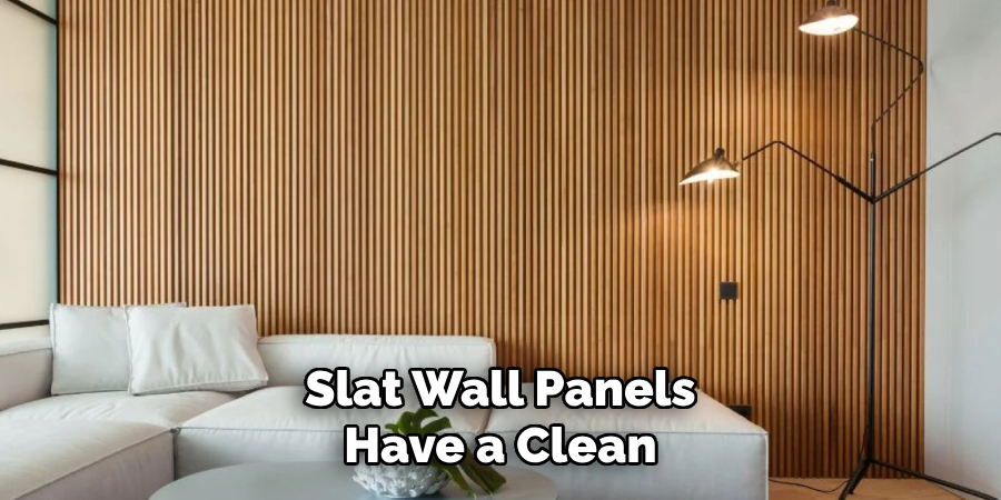 Slat Wall Panels Have a Clean