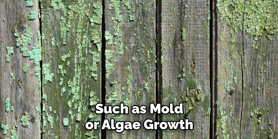 Such as Mold or Algae Growth