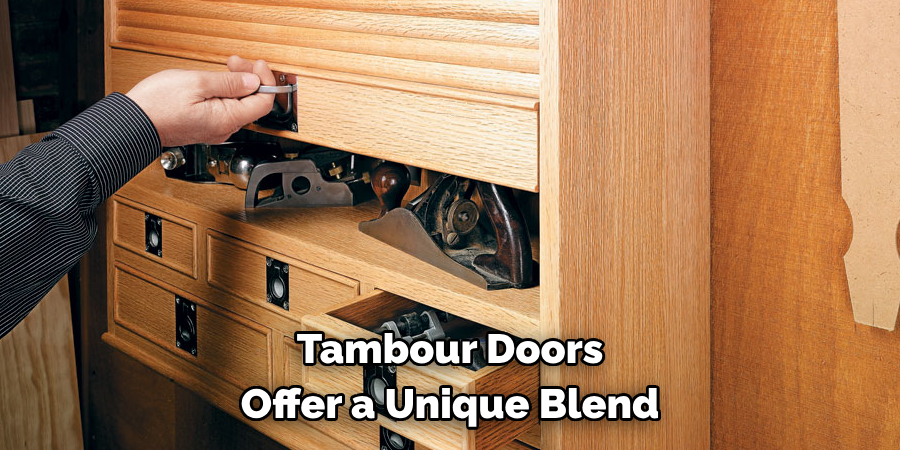 Tambour Doors Offer a Unique Blend