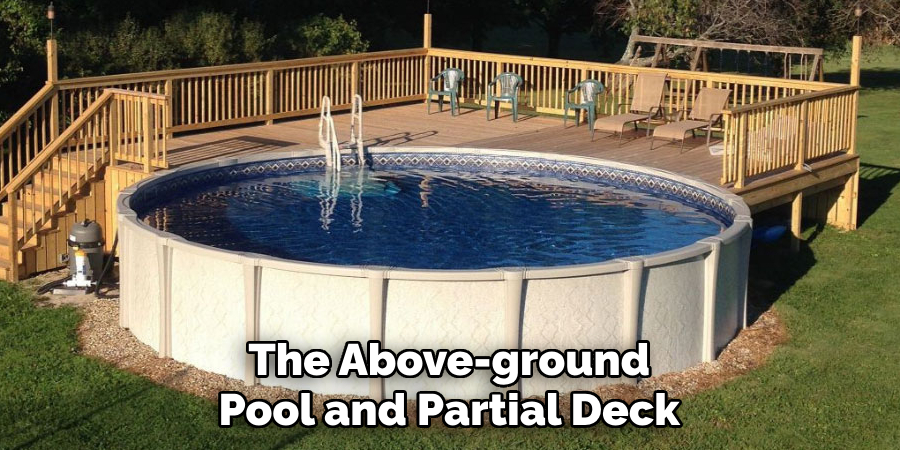 The Above-ground Pool and Partial Deck