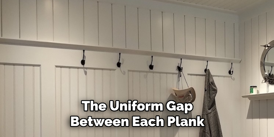 The Uniform Gap Between Each Plank