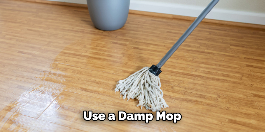 Use a Damp Mop