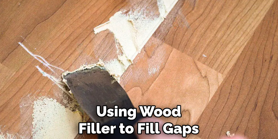 Using Wood Filler to Fill Gaps