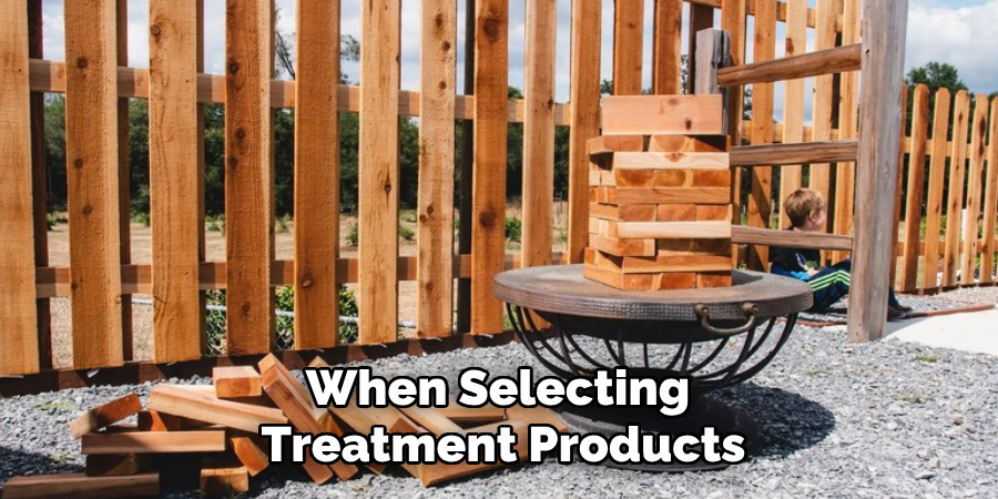 When Selecting Treatment Products