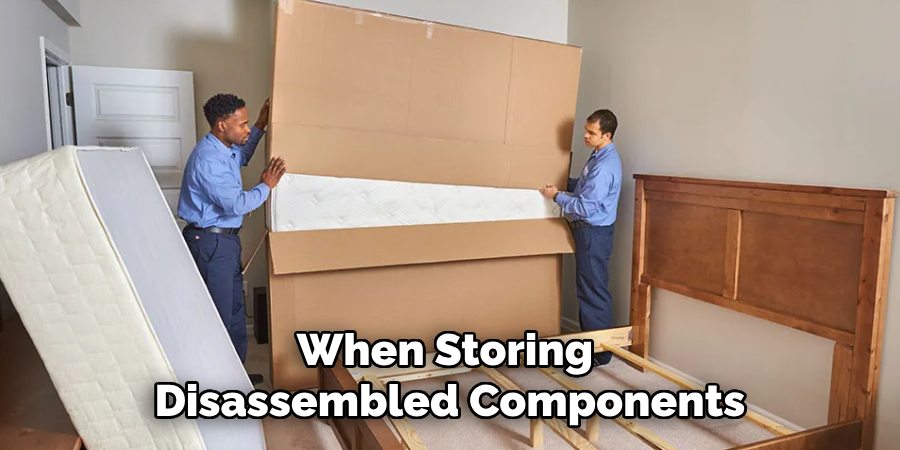 When Storing Disassembled Components