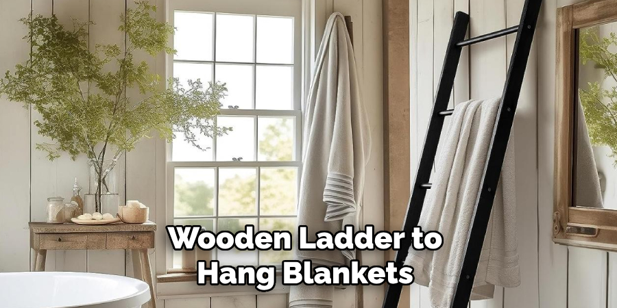 Wooden Ladder to Hang Blankets